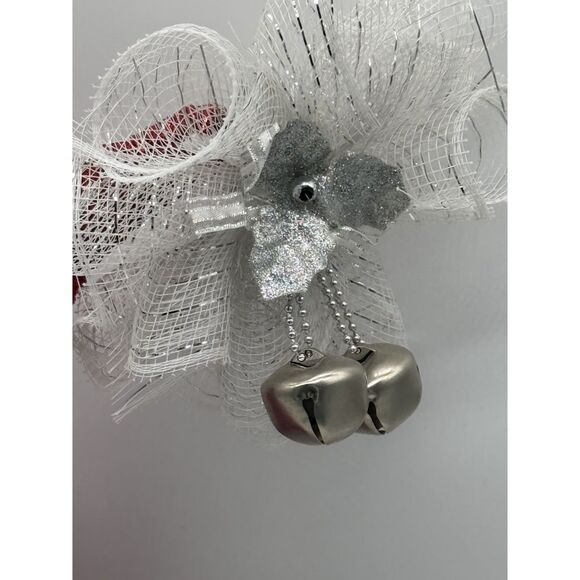 Santa Hat Wreath Handmade Christmas - Picture 3 of 3